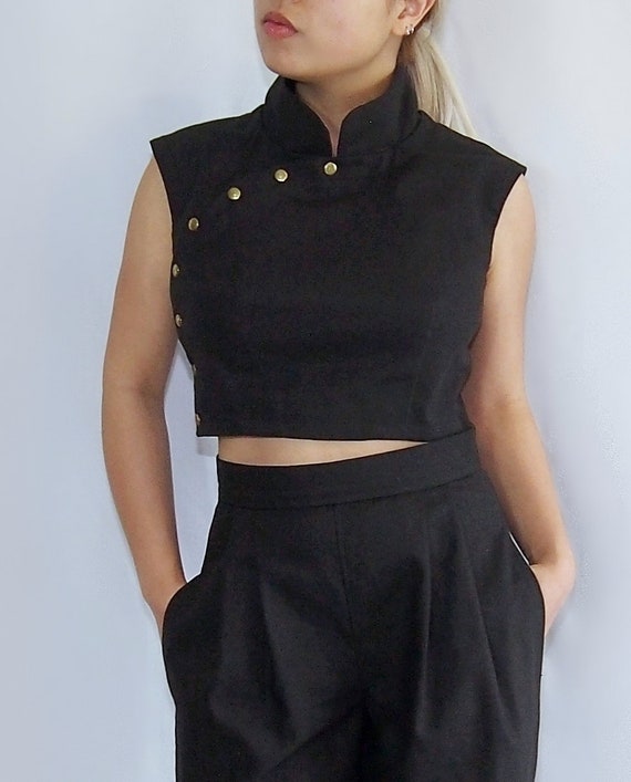 qipao crop top