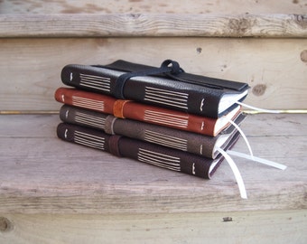 FREE SHIPPING Leather hand bound journal / sketchbook / diary /notebook / notepad