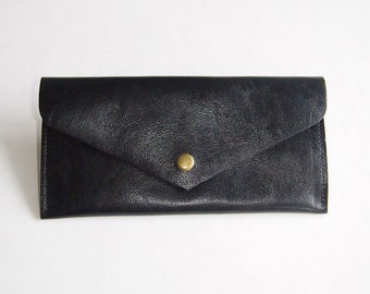 FREE SHIPPING Slim leather wallet clutch