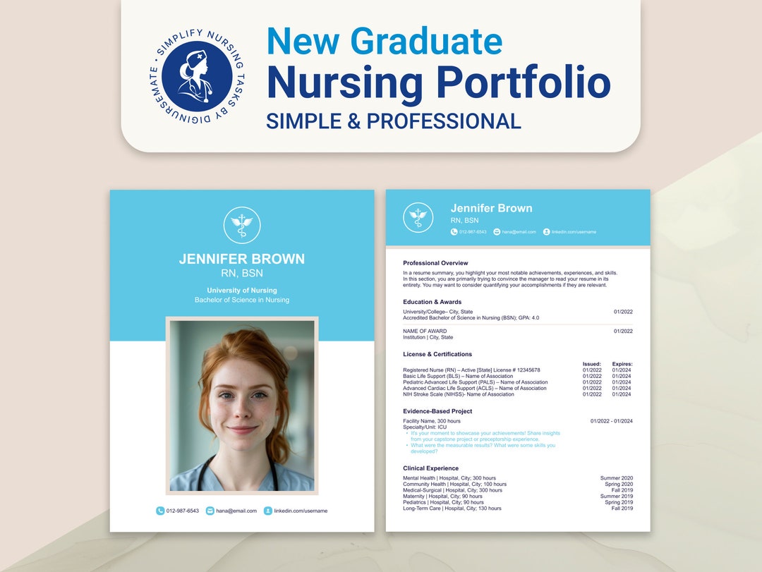 Nursing Portfolio Template for Registered Nurse Template Resume New Nursing Portfolio Template for Registered Nurse Template Resume New