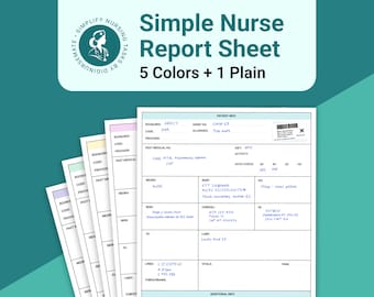 Nurse Report Sheet Template: Med Surg, ICU, Peds (PDF & DOCX)