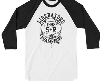 We are the Liberators 3/4 sleeve raglan shirt