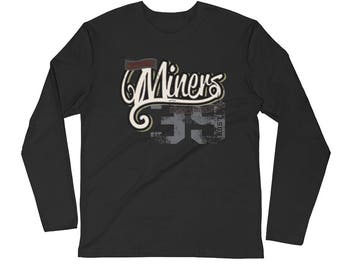 Miners Long Sleeve Fitted Crew