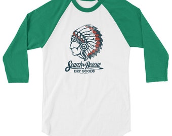 Native Chief 3/4 sleeve raglan shirt