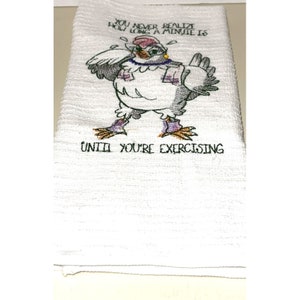Hand Towel Bar Towels Exercise Chicken Sweat Neck Cloth 100% Cotton Absorbent