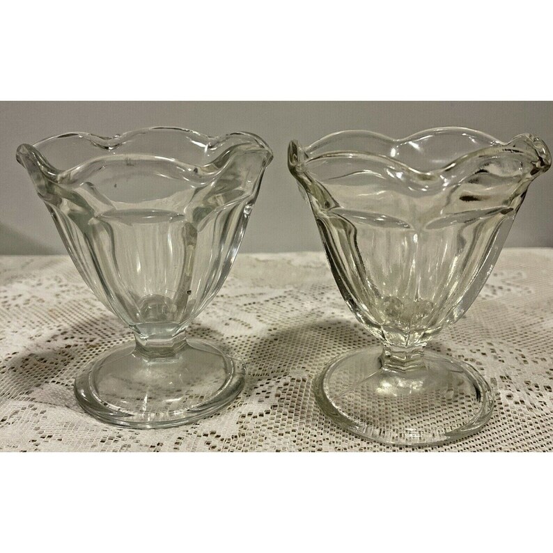 Anchor Hocking Dessert Dishes Footed Parfait Glass Tulip Ice Cream