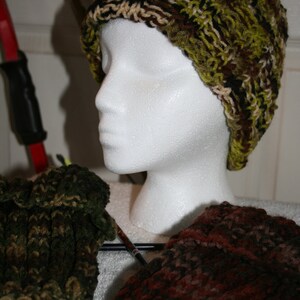 Camo Knit Beanie for Everyone, Gifts under 10, Ready to Ship, Watch Cap