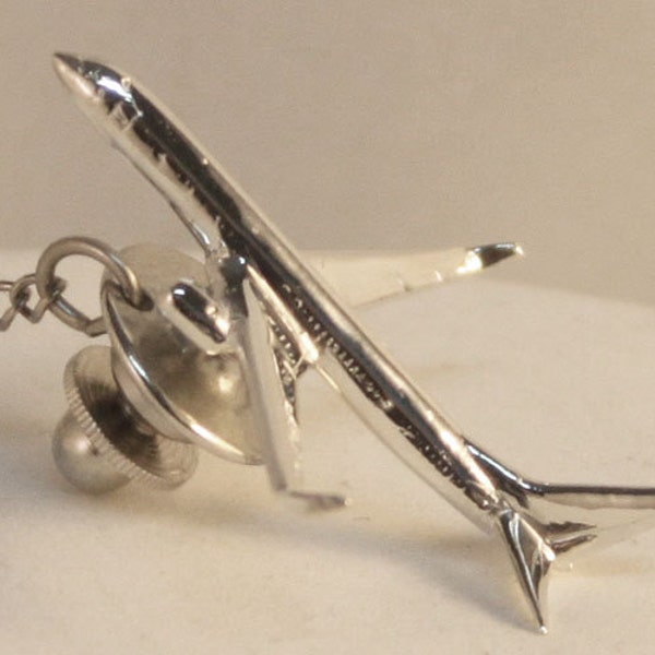 737-900 Tie Tack, Pendant, Cuff Links,  Charm in Sterling Silver, Also 737-800