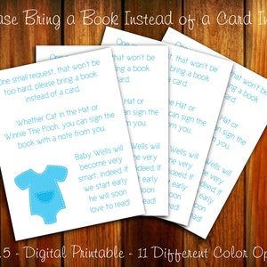Onesie Baby douche envelop invoegen - Breng een boek in plaats van een kaart - 3.5x4.5