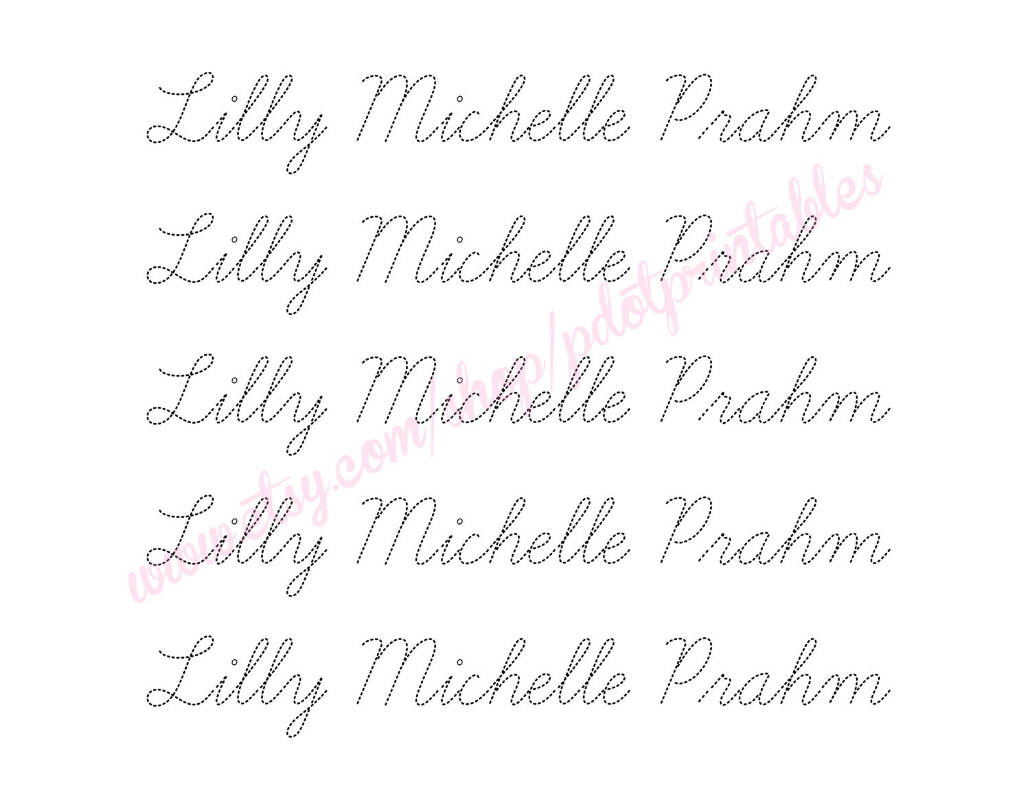 Cursive Name Printable