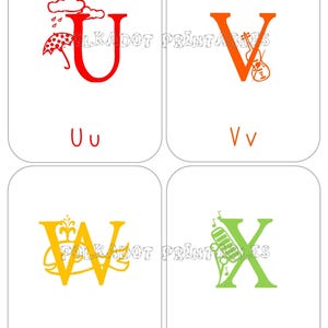 Alphabet Flashcards - Upper & Lowercase Instant Download PDF for Preschool Learning, Educational Printable Cards