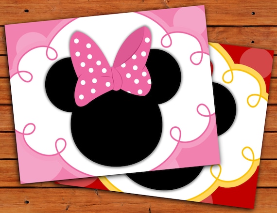 Minnie Mouse Wall Art - 10x8 - Printables Digital File - 1 PDF, 2 JPEGS Il_570xn