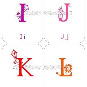 Alphabet Flashcards - Upper & Lowercase Instant Download PDF for Preschool Learning, Educational Printable Cards