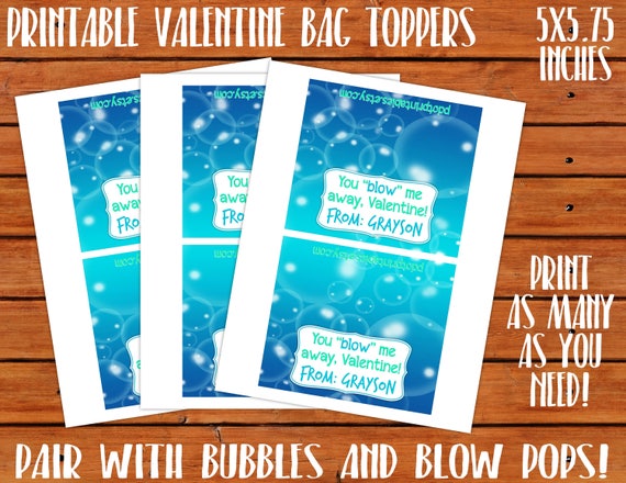 Custom made On your own Blow Me Absent, Valentine! - Printable Bag photograph relating to You Blow Me Away Valentine Printable named Custom-made Yourself Blow Me Absent, Valentine! - Printable Bag