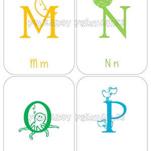 Alphabet Flashcards - Upper & Lowercase Instant Download PDF for Preschool Learning, Educational Printable Cards