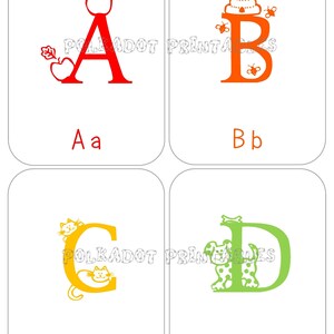 Alphabet Flashcards - Upper & Lowercase Instant Download PDF for Preschool Learning, Educational Printable Cards