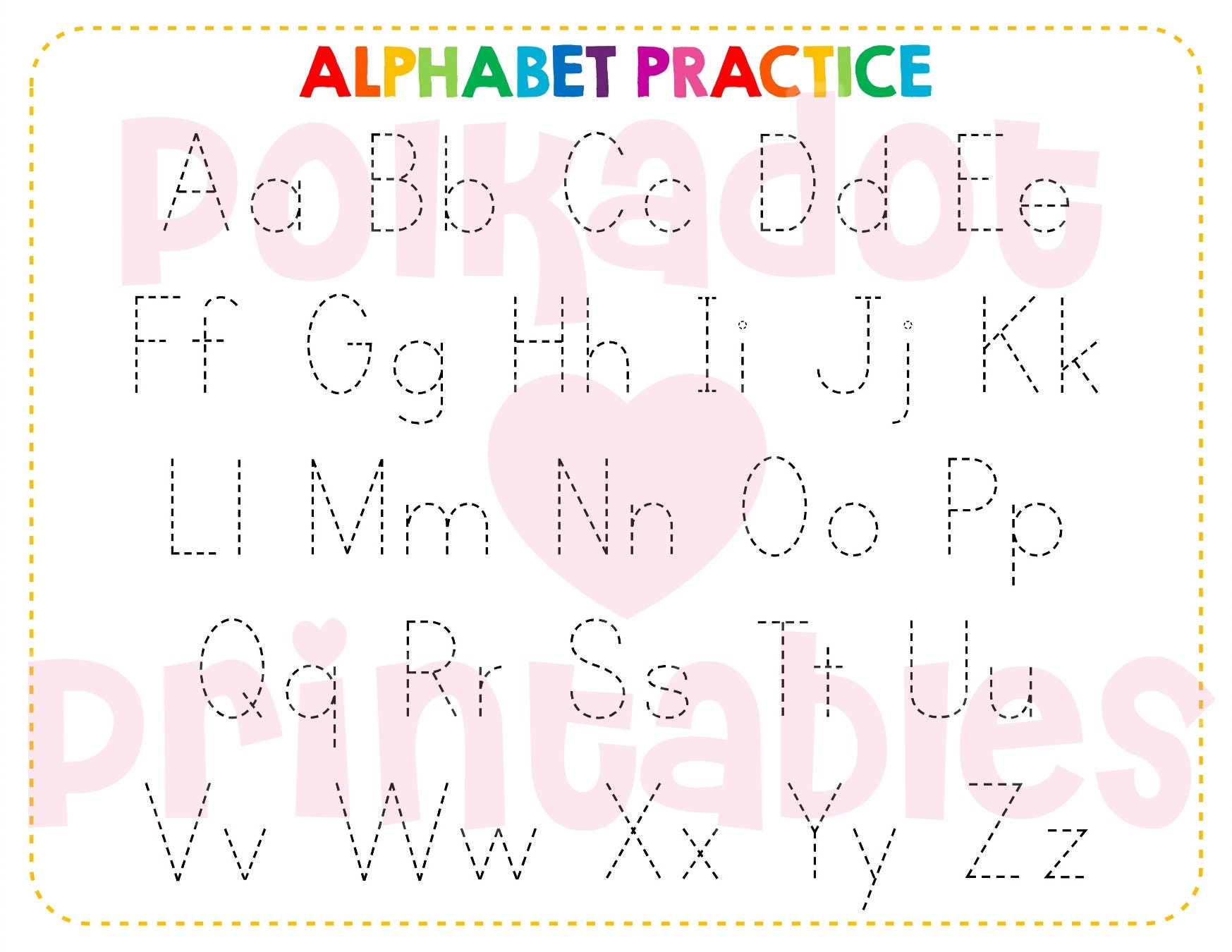 Mermaid Letter Tracing Book: 52 Printable Pages of Alphabet Handwriting  Practice for Preschool and Kindergarten (Instant Download) 