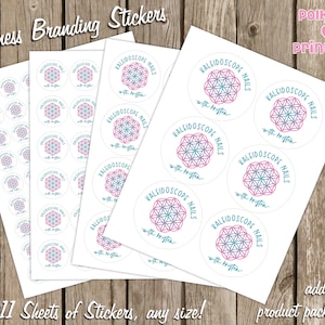 Business Branding Logo Stickers Sold By The Sheet 8.5x11 Full Sheets Of Stickers Any Size Your Logo Here Color Street Small Business image 1