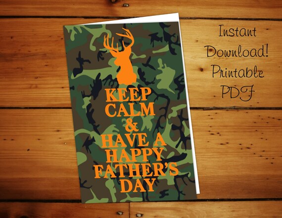 Keep Calm and Have a Happy Father's Day Card - Instant Download Il_570xn