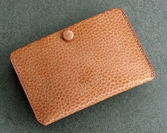 Tarjetero Atelier Du Cuir Simplet "SNAP" Dollaro salmón