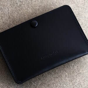 Atelier Du Cuir Simplet "SNAP" カードケース/ホルダー ブッテーロ ブラック