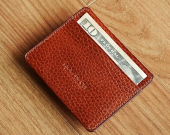 Atelier Du Cuir Dollaro Simplet wallet/sleeve/holder for card and money bill - money sleeve maroon