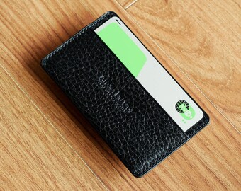 Atelier Du Cuir Dollaro Simplet wallet/sleeve/holder for card and money bill - card sleeve black