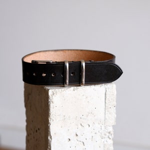 Leather vintage single pass watch band/strap From Atelier Du Cuir -100% handmade 17/18/19/20/21/22mm- English Bridle dark brown - metal loop