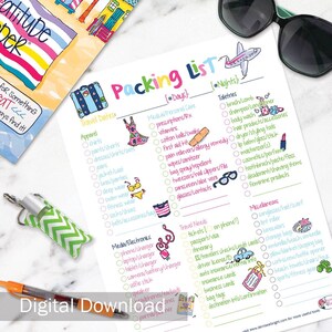 Packing & Travel List | Digital Download | Print-ready, Delivered Instantly