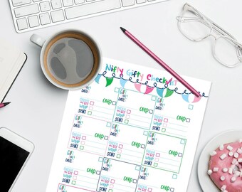 Nifty Gifty Gift Checklist | Digital Download | Print-ready, Delivered Instantly