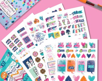 Grateful Heart Stickers | Gratitude, Positive, Good Vibes, Encouraging, Etc.