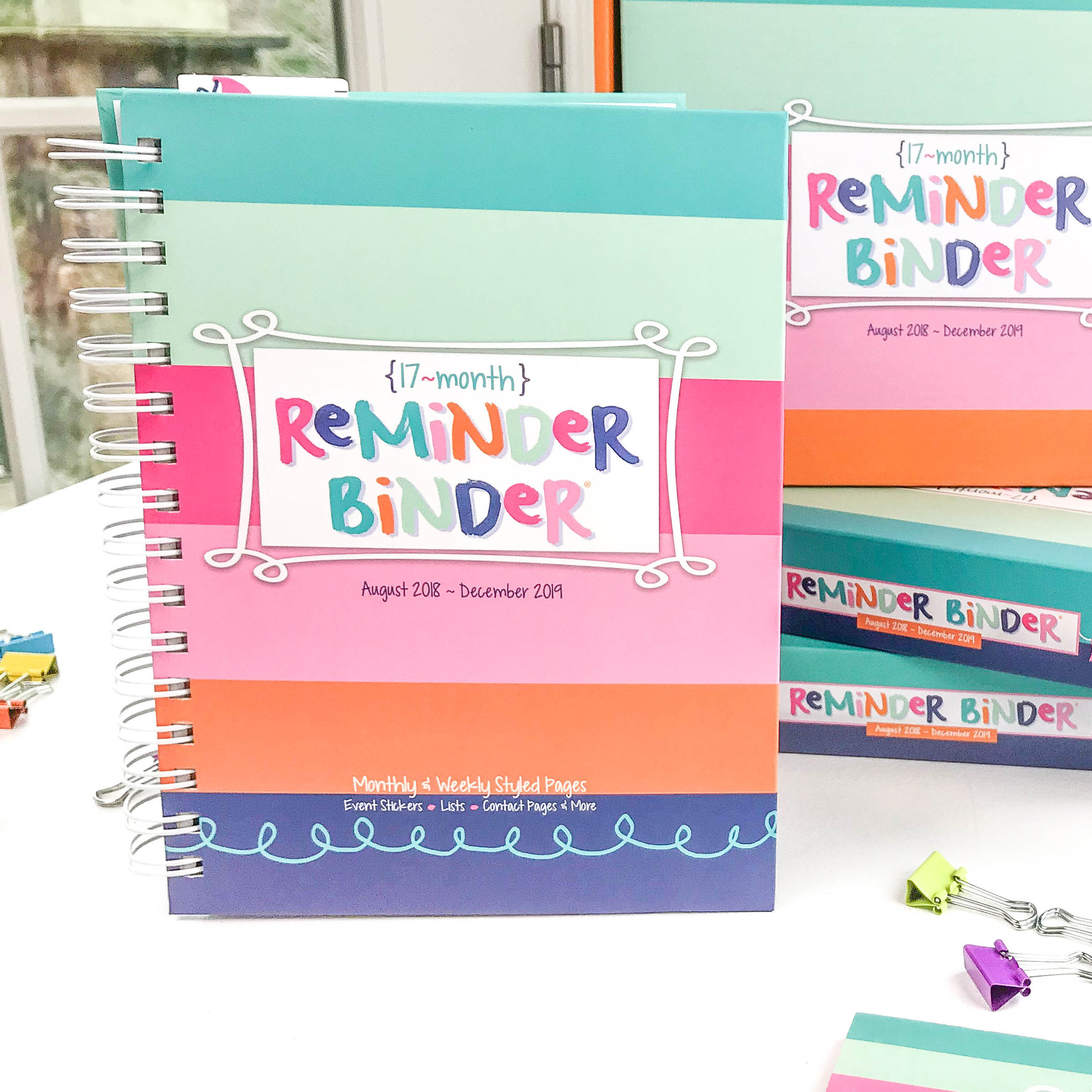 201819 Reminder Binder® Planner Weekly Monthly 360 stickers