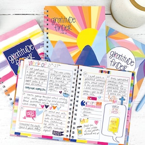 Faith-Based Gratitude Journal with Scripture Verses | 52 Week Daily Inspirational Journal with 170 Stickers | Gratitude Finder®