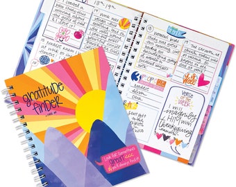 NEW! Faith-Based Gratitude Journal with Scripture Verses | 52 Week Daily Inspirational Journal with 170 Stickers | Gratitude Finder®