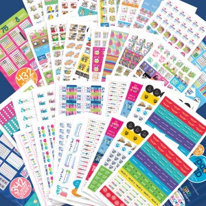 Event Planner Stickers 1850 Sticker Mega Set Includes ALL 4 Sets Fits ANY Planner & Calendar 100s of Events image 1