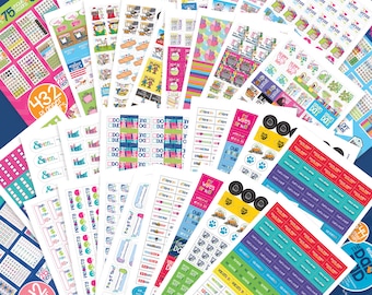 Event Planner Stickers | 1850 Sticker Mega Set | Includes ALL (4) Sets | Fits ANY Planner & Calendar | 100s of Events