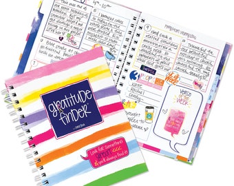 Faith-Based Gratitude Journal with Scripture Verses | 52 Week Daily Inspirational Journal with 170 Stickers | Gratitude Finder®