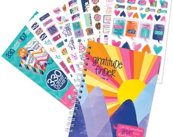 Faith-Based Gratitude Journal: 52 Week Inspirational Journal & Sticker Set