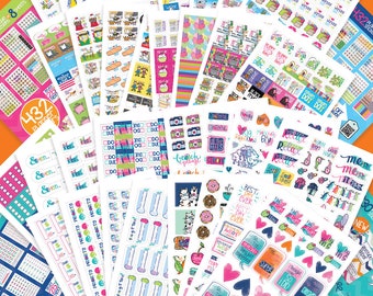 Planner Stickers Bundle | Fantastic (4) Sticker Set | Includes 1536 stickers | Fits Any Planner
