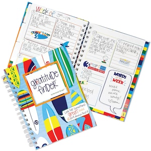 Gratitude Journal | 52 Week Daily Positive Thinking for Boys with 177 Stickers | Self-Help Happiness | Gratitude Finder®