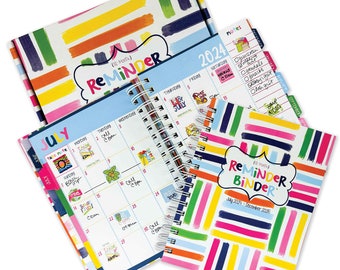 18 month Reminder Binder® Planner | 2024-2025 Daily Planner | Weekly Planner for Women | Hard Cover | July 2024 - December 2025