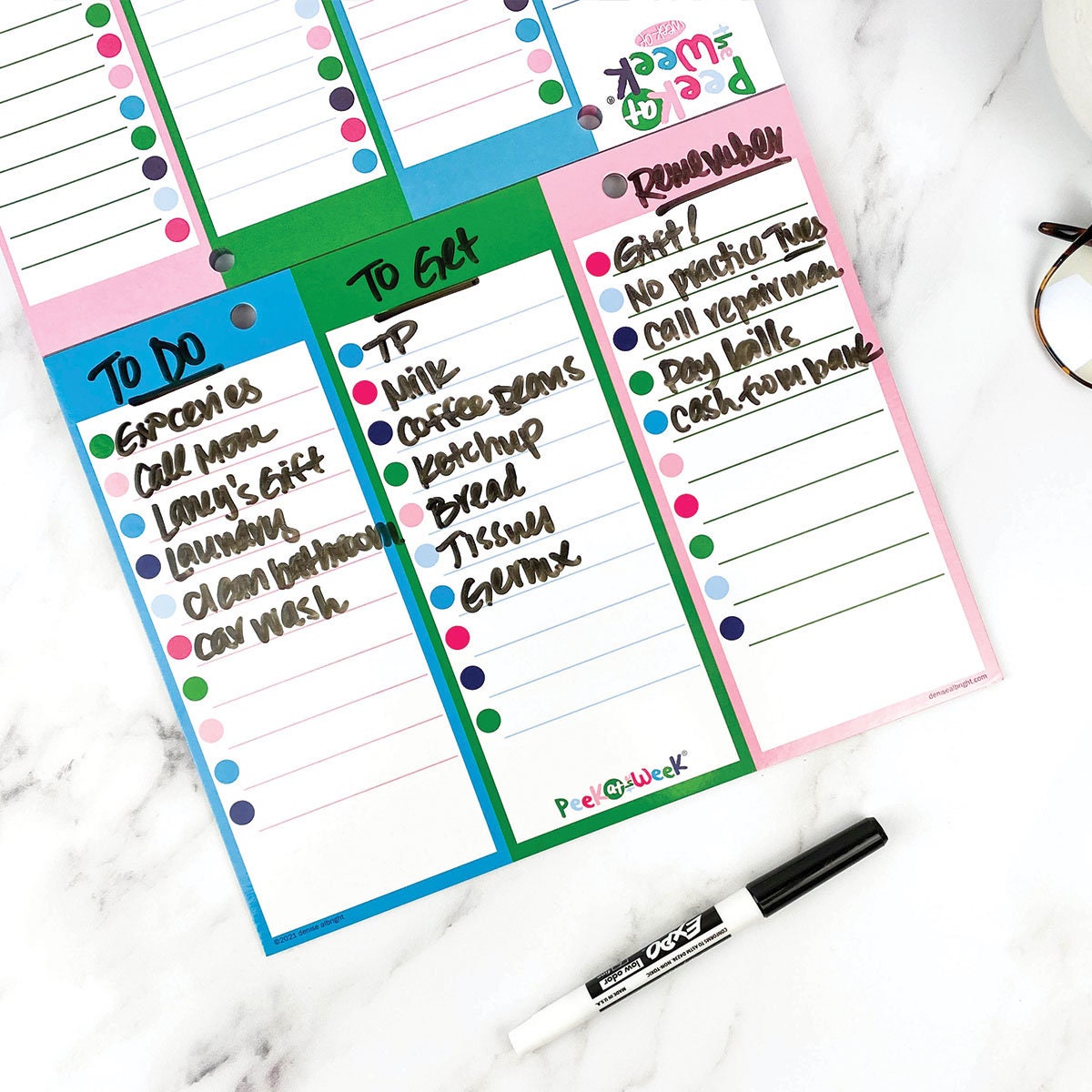 NEW Weekly Planner Pad 8x10 Checklists Priorities Dry Etsy