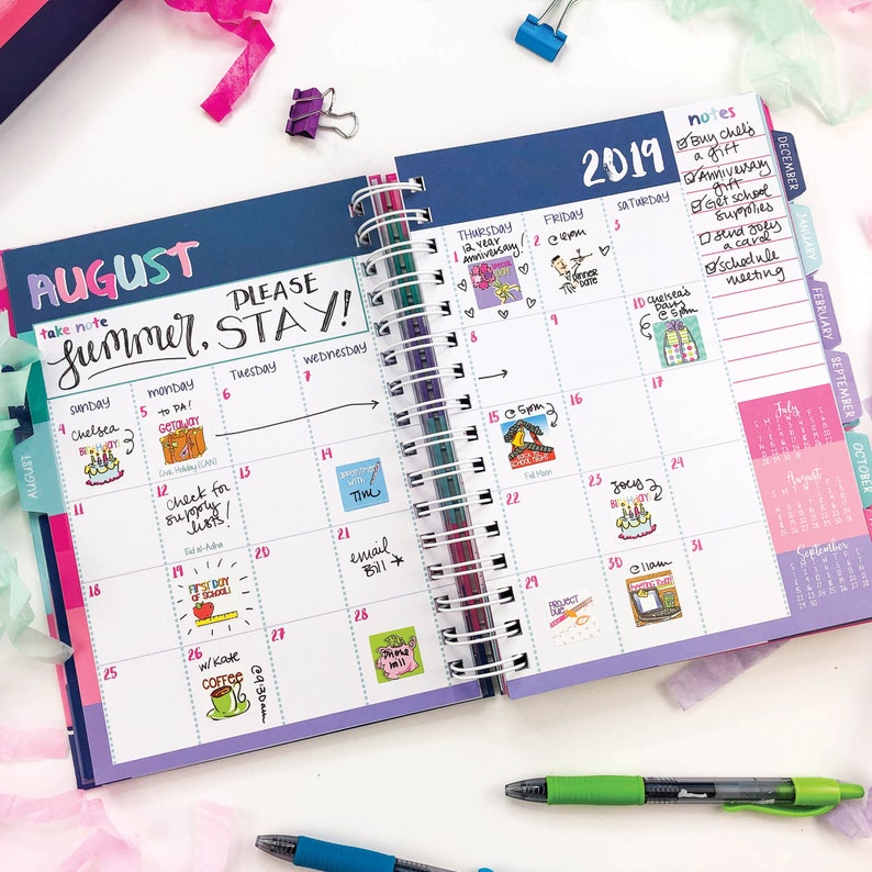 Includes 5 Packs of 432 Stickers Calendar Fits ANY Planner Planner Stickers Bundle Weekly Schedules for Moms