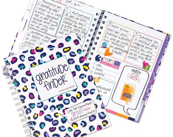 NEW! Gratitude Journal | 52 Week Daily Positive Thinking for Women & Girls with 165 Stickers | Self-Help Happiness | Gratitude Finder®