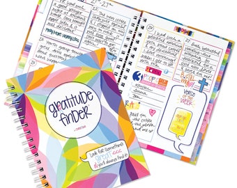 Faith-Based Gratitude Journal with Scripture Verses | 52 Week Daily Inspirational Journal with 170 Stickers | Gratitude Finder®
