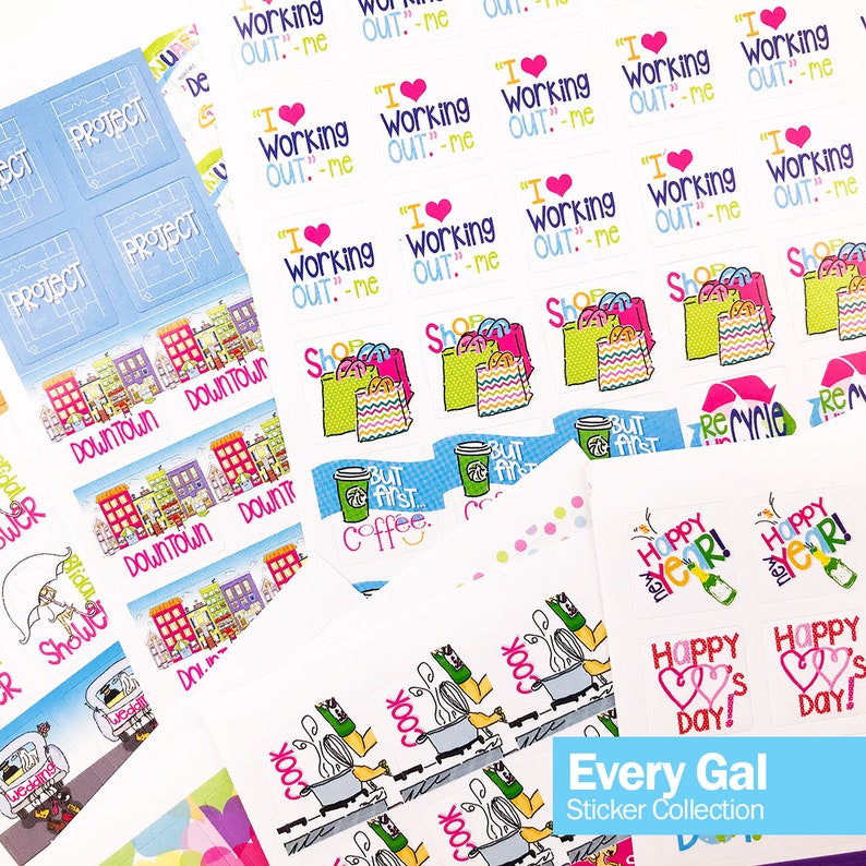 Event Planner Stickers 1850 Sticker Mega Set Includes ALL 4 Sets Fits ANY Planner & Calendar 100s of Events image 4