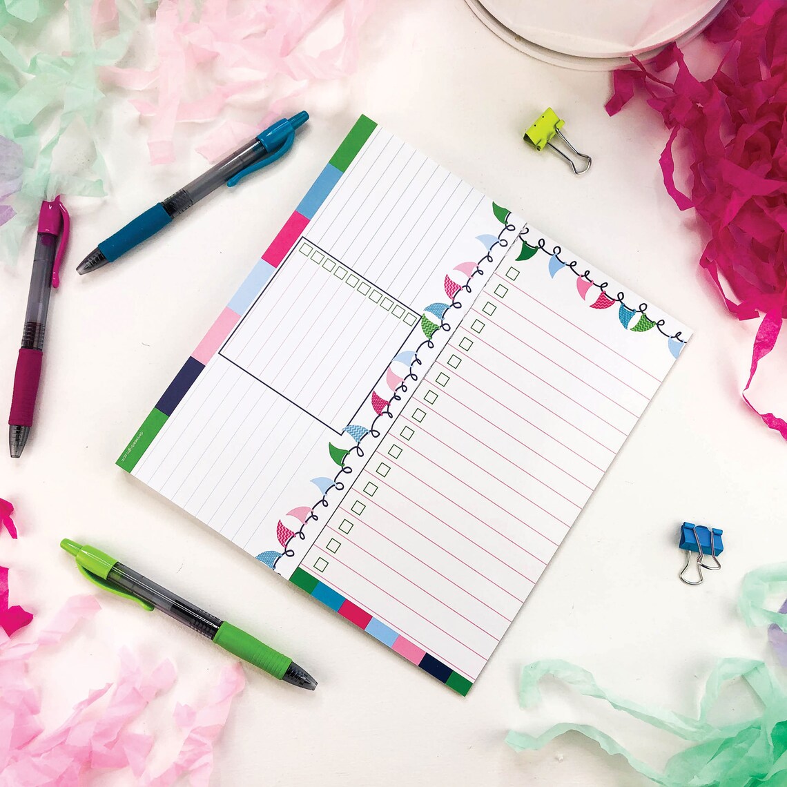 MINI Weekly Planner Pad with Daily Columns 8x10 55 Pages Etsy