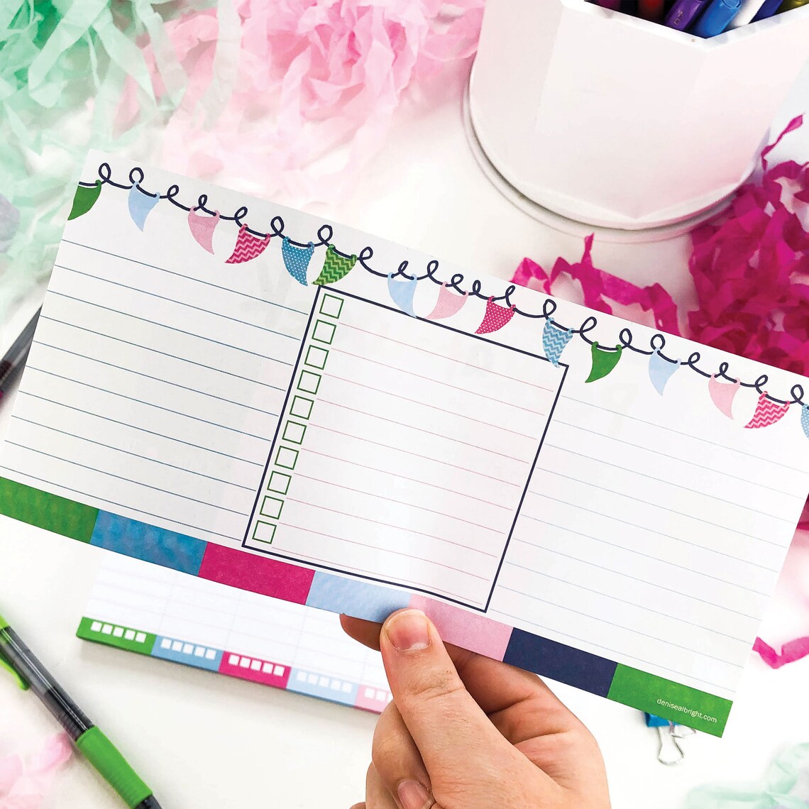 MINI Weekly Planner Pad with Daily Columns 8x10 55 Pages Etsy