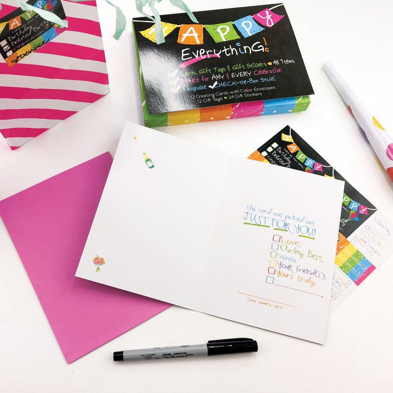 Humor Greeting Card Check-the-Box Style Set  48-pc  12 image 3