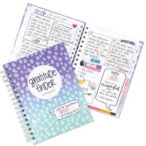 Gratitude Journal | 52 Week Daily Positive Thinking for Women & Girls with 165 Stickers | Self-Help Happiness | Gratitude Finder®